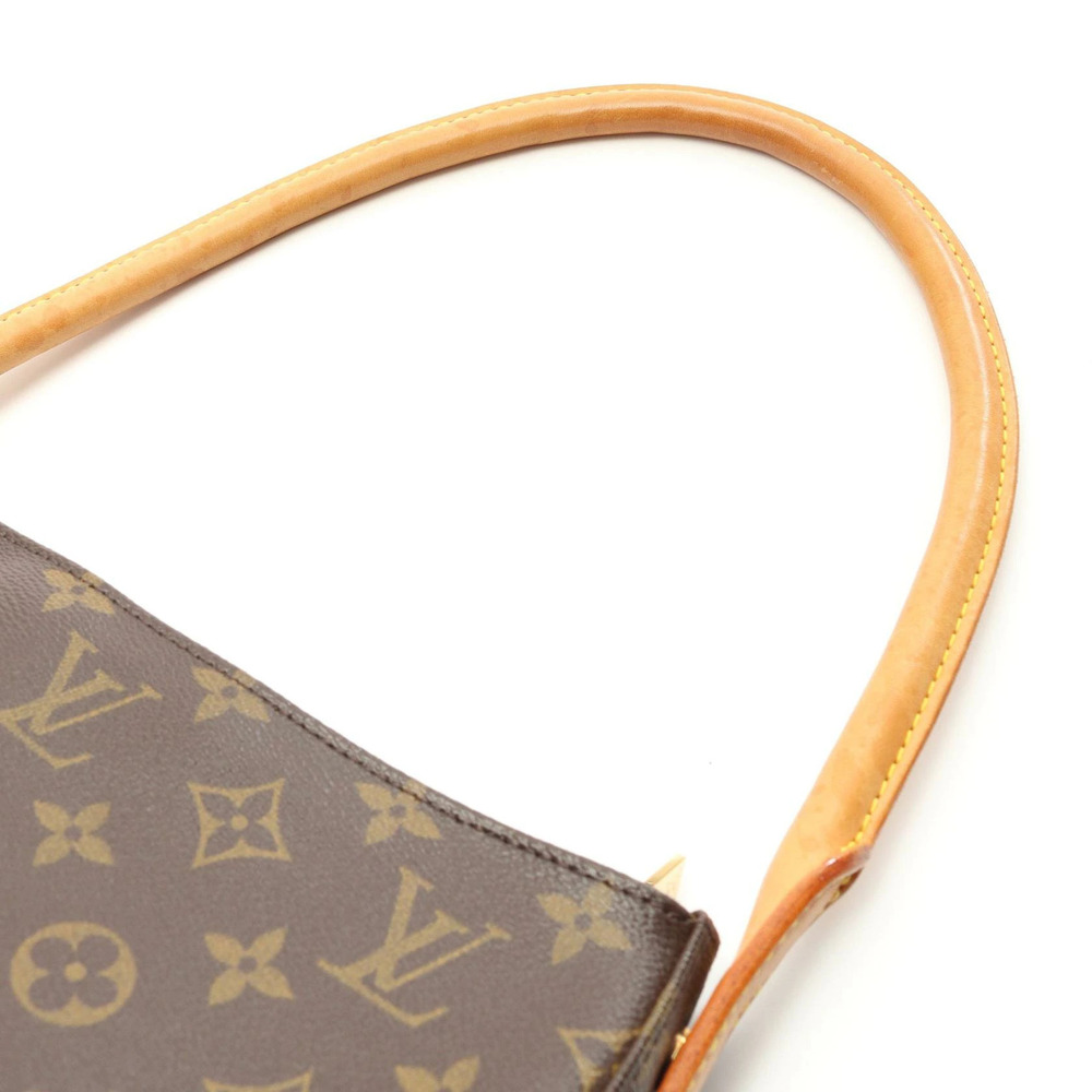 Louis Vuitton Monogram Brown Looping Canvas Bag Leather Shoulder - Picture 5 of 9